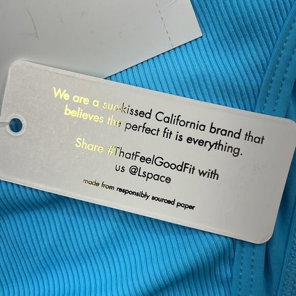 NEW L*Space‎ Medium Blue Womens Bathing Suit Bikini Bottom - Picture 8 of 11